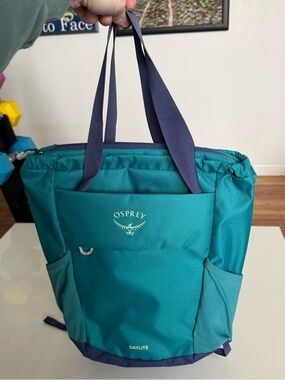 Osprey Daylite Tote Pack Blue Spikemoss Alkaline Outdoor Travel Hiking Backpack